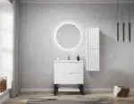 OTTI NSTB NOOSA WALL HUNG TALL BOY 1200 MATTE WHITE - Urban Designs Bathroom and Kitchen