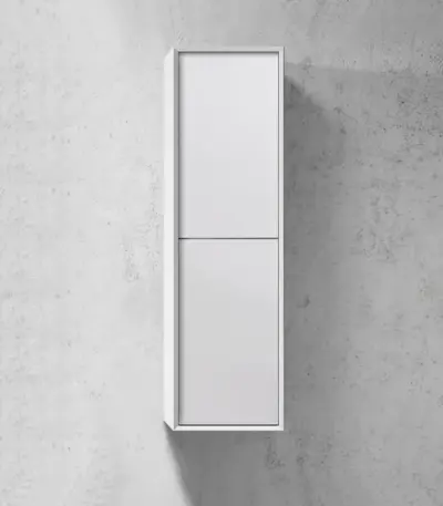 OTTI NSTB NOOSA WALL HUNG TALL BOY 1200 MATTE WHITE - Urban Designs Bathroom and Kitchen