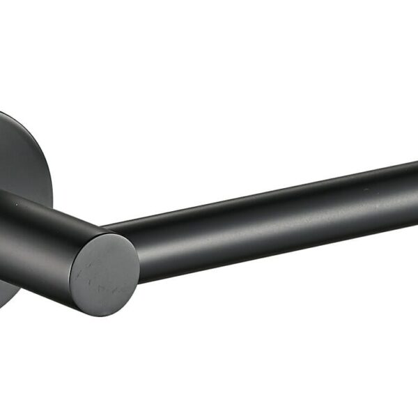 Otus L-Shaped Toilet Roll Holder - Matt Black | 8116A-B
