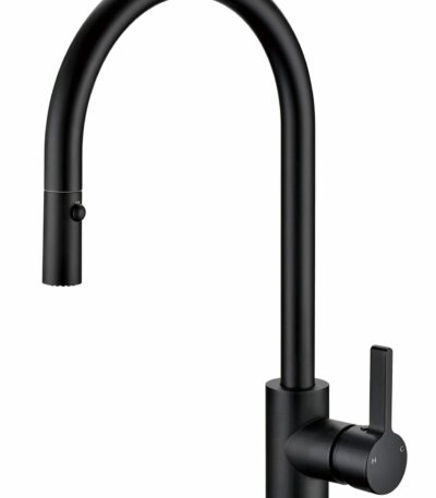 Otus Pull Out Sink Mixer - Matt Black | PC1016SB-B