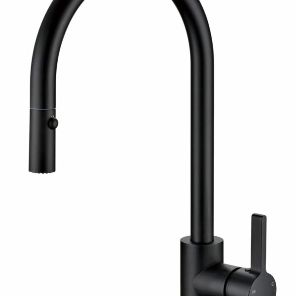 Otus Pull Out Sink Mixer - Matt Black | PC1016SB-B