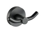 Otus Round Double Robe Hook - Matt Black | 8125-B
