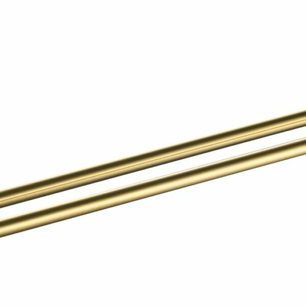Otus Round Double Towel Rail 600mm - Brushed Gold | 8111-60-BG