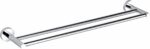 Otus Round Double Towel Rail 600mm - Chrome | 8111-60cm