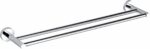 Otus Round Double Towel Rail 600mm - Chrome | 8111-60cm