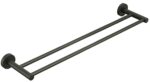 Otus Round Double Towel Rail 600mm - Gunmetal | 8111-60-GM