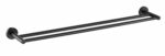 Otus Round Double Towel Rail 600mm - Matt Black | 8111-60-B