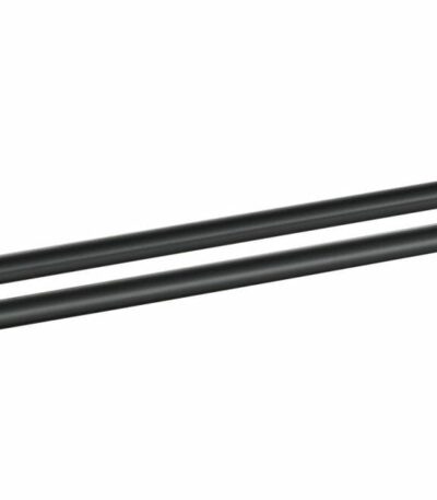 Otus Round Double Towel Rail 600mm - Matt Black | 8111-60-B