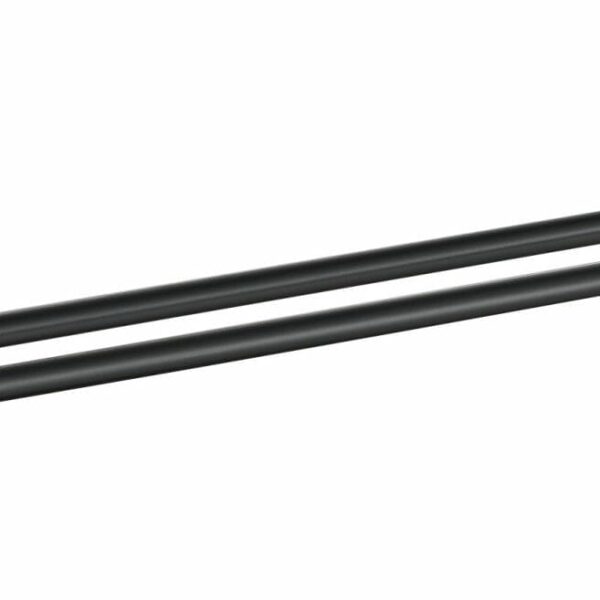 Otus Round Double Towel Rail 600mm - Matt Black | 8111-60-B