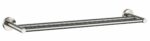 Otus Round Double Towel Rail 750mm - Brushed Nickel | 8111-75-BN