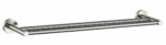Otus Round Double Towel Rail 750mm - Brushed Nickel | 8111-75-BN