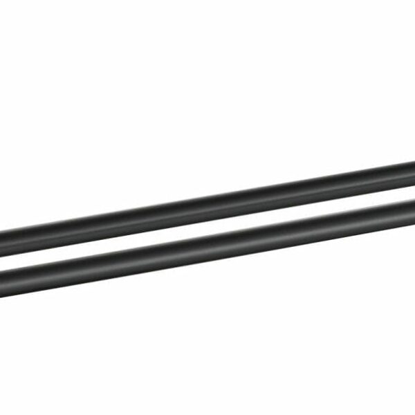 Otus Round Double Towel Rail 750mm - Matt Black | 8111-75-B