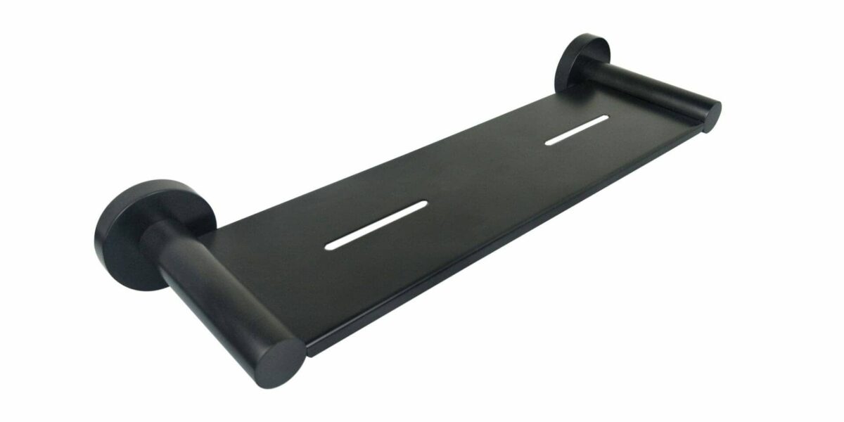 Otus Round Metal Shelf - Matt Black | 8127A-B