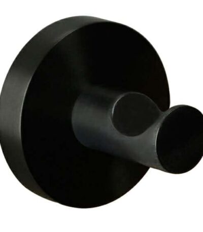 Otus Round Robe Hook - Matt Black | 8115-B