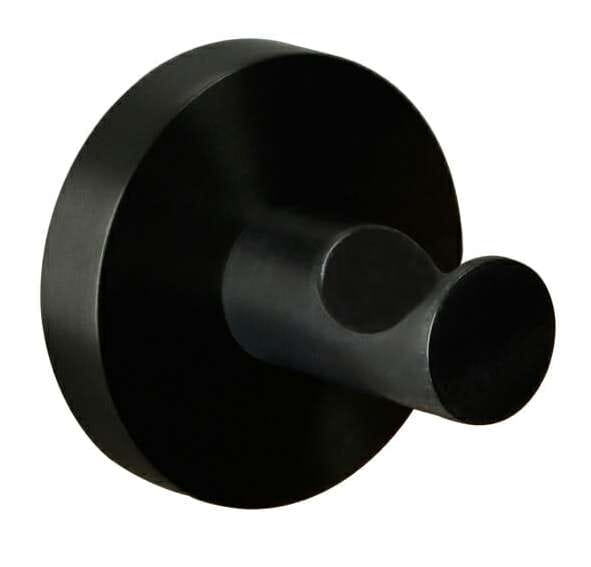 Otus Round Robe Hook - Matt Black | 8115-B