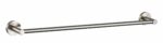 Otus Round Single Towel Rail 600mm - Brushed Nickel | 8112-60-BN