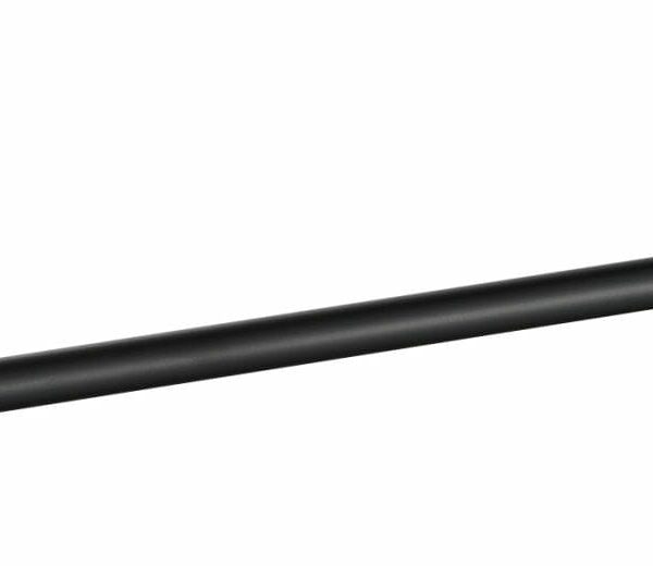Otus Round Single Towel Rail 600mm - Matt Black | 8112-60-B
