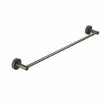 Otus Round Single Towel Rail 750mm - Gunmetal | 8112-75-GM