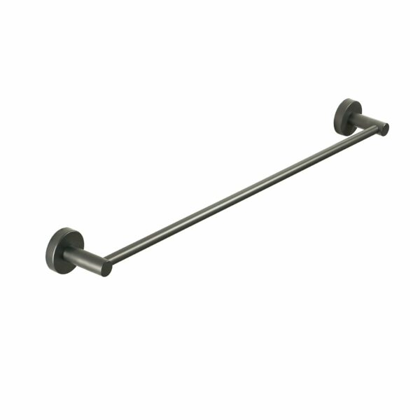 Otus Round Single Towel Rail 750mm - Gunmetal | 8112-75-GM