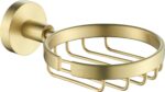 Otus Round Soap Dish - Brushed Gold | 8124-BG