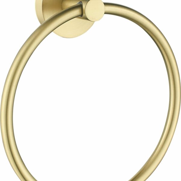 Otus Round Towel Ring - Brushed Gold | 8113-BG