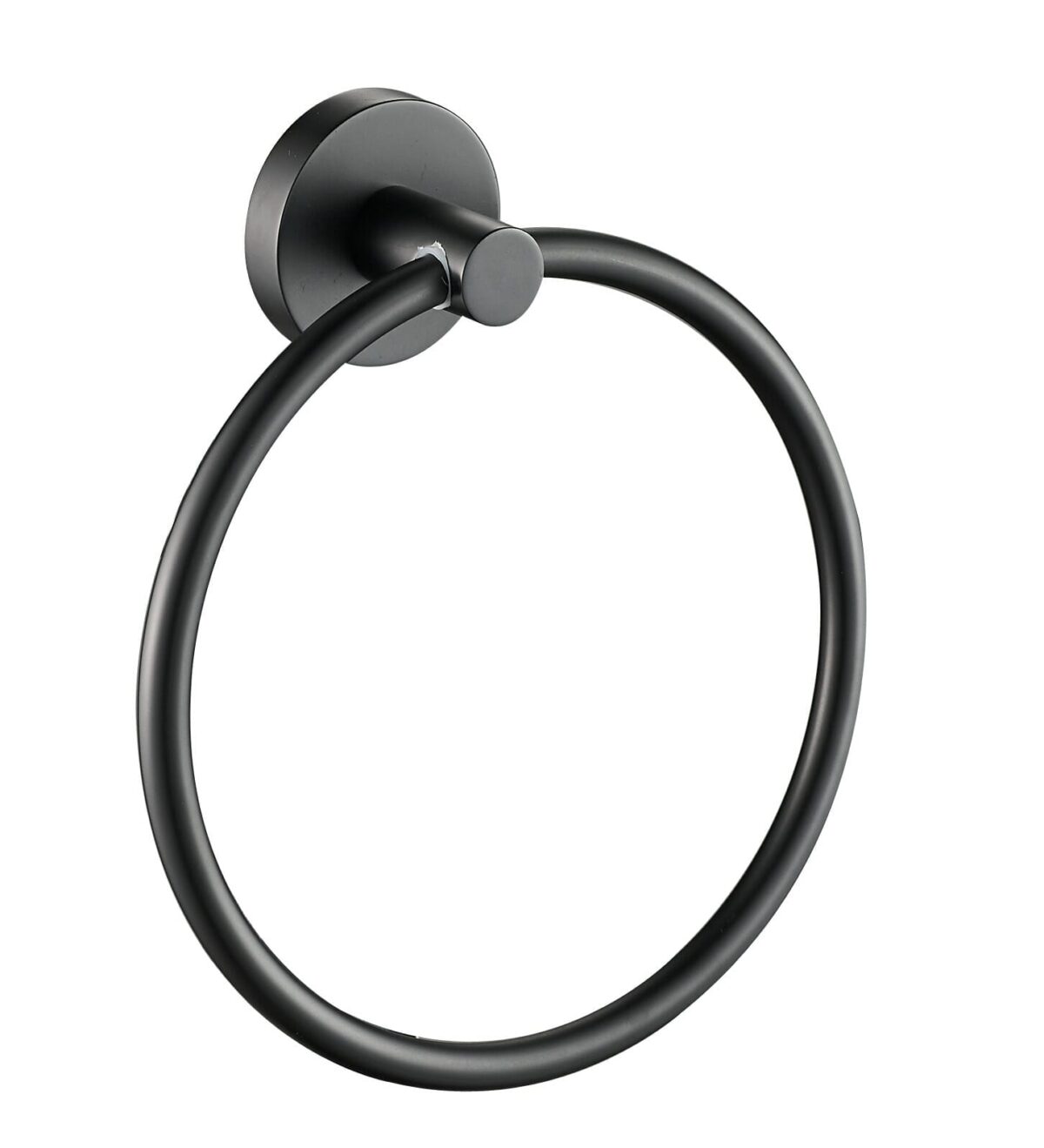 Otus Round Towel Ring - Matt Black | 8113-B