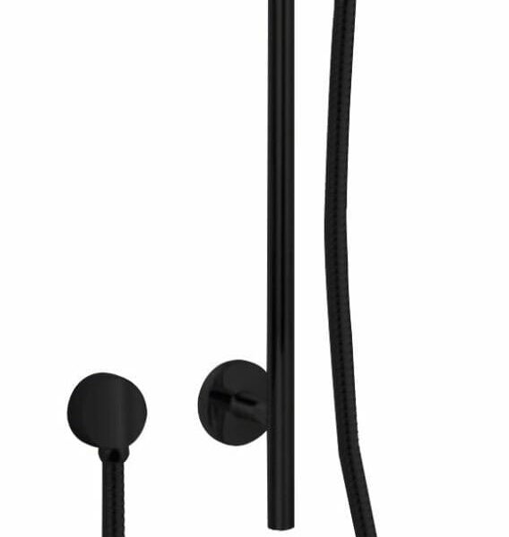 Otus Sliding rail shower set - Matt Black | PSH039-B
