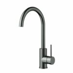 Otus Slimline Stainless Steel Sink Mixer - Gun Metal | PLC1001SS-GM