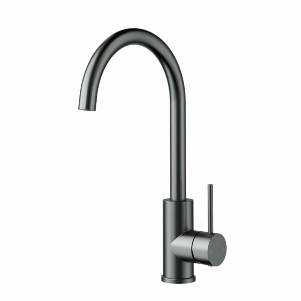 Otus Slimline Stainless Steel Sink Mixer - Gun Metal | PLC1001SS-GM