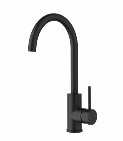 Otus Slimline Stainless Steel Sink Mixer - Matt Black | PLC1001SS-MB