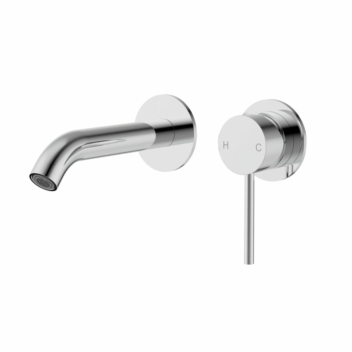 Otus Slimline Stainless Steel Wall Basin Mixer Separate Back Plate Trim Kits - Chrome | PLC3004SS-TK-CH