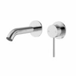 Otus Slimline Stainless Steel Wall Basin Mixer Separate Back Plate Trim Kits - Chrome | PLC3004SS-TK-CH