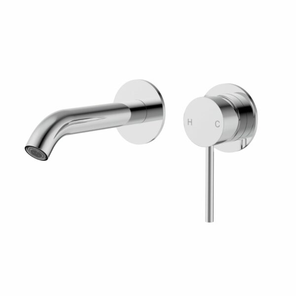 Otus Slimline Stainless Steel Wall Basin Mixer Separate Back Plate Trim Kits - Chrome | PLC3004SS-TK-CH