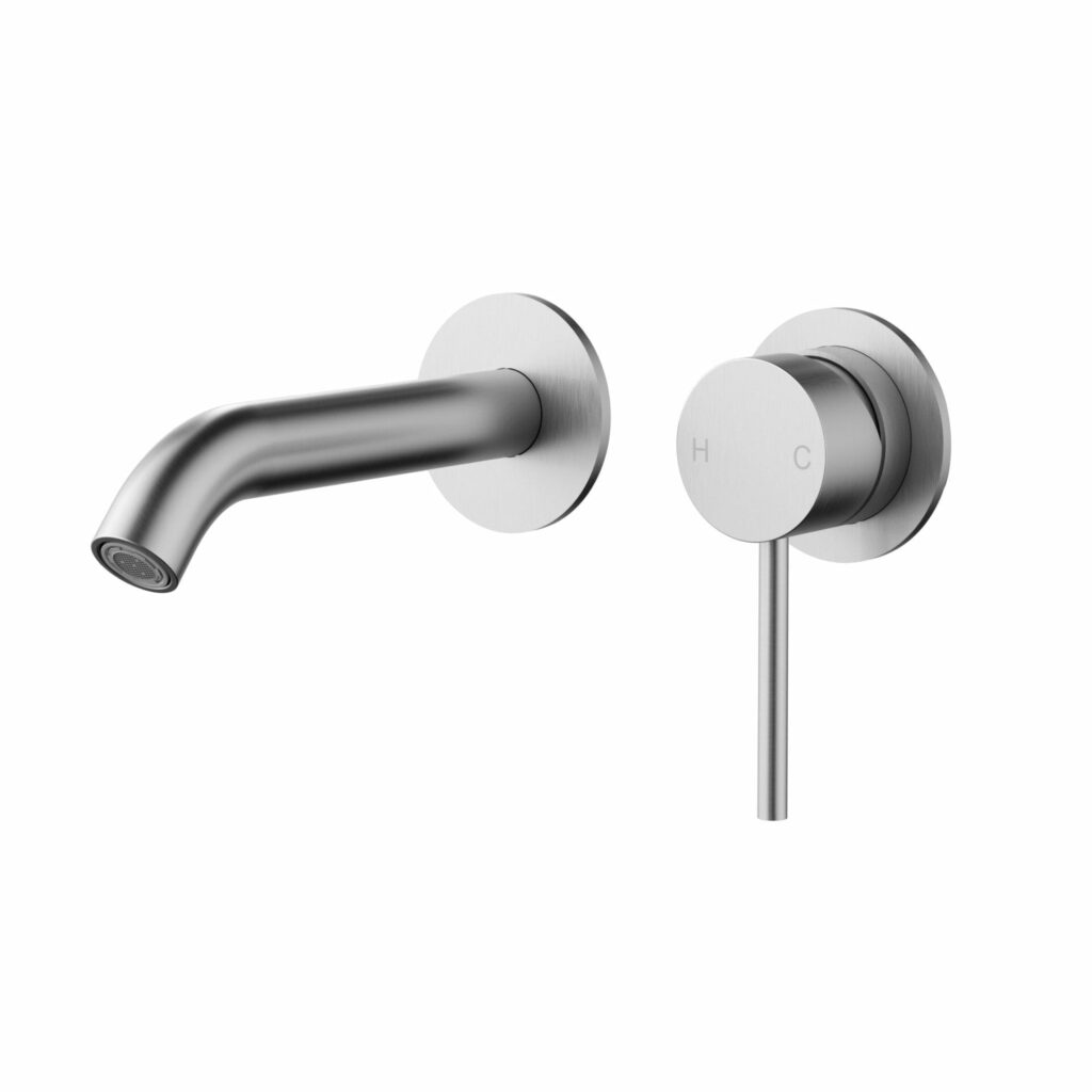 Otus Slimline Stainless Steel Wall Basin Mixer Separate Back Plate Trim Kits | PLC3004SS-TK