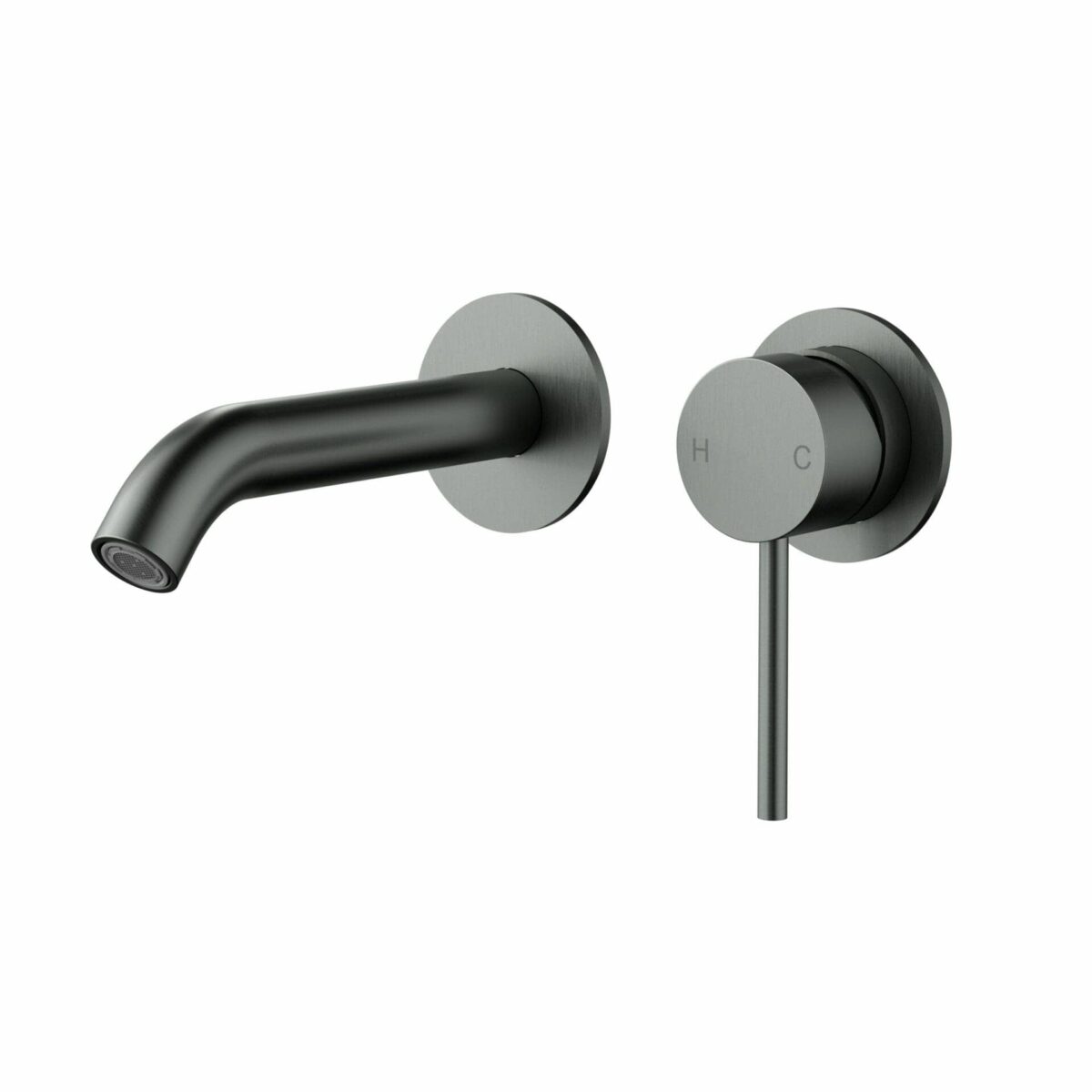 Otus Slimline Stainless Steel Wall Basin Mixer Separate Back Plate Trim Kits - Gun Metal | PLC3004SS-TK-GM