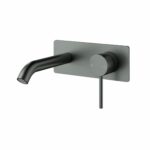 Otus Slimline Stainless Steel Wall Basin Mixer Trim Kits - Gun Metal | PLC3003SS-TK-GM