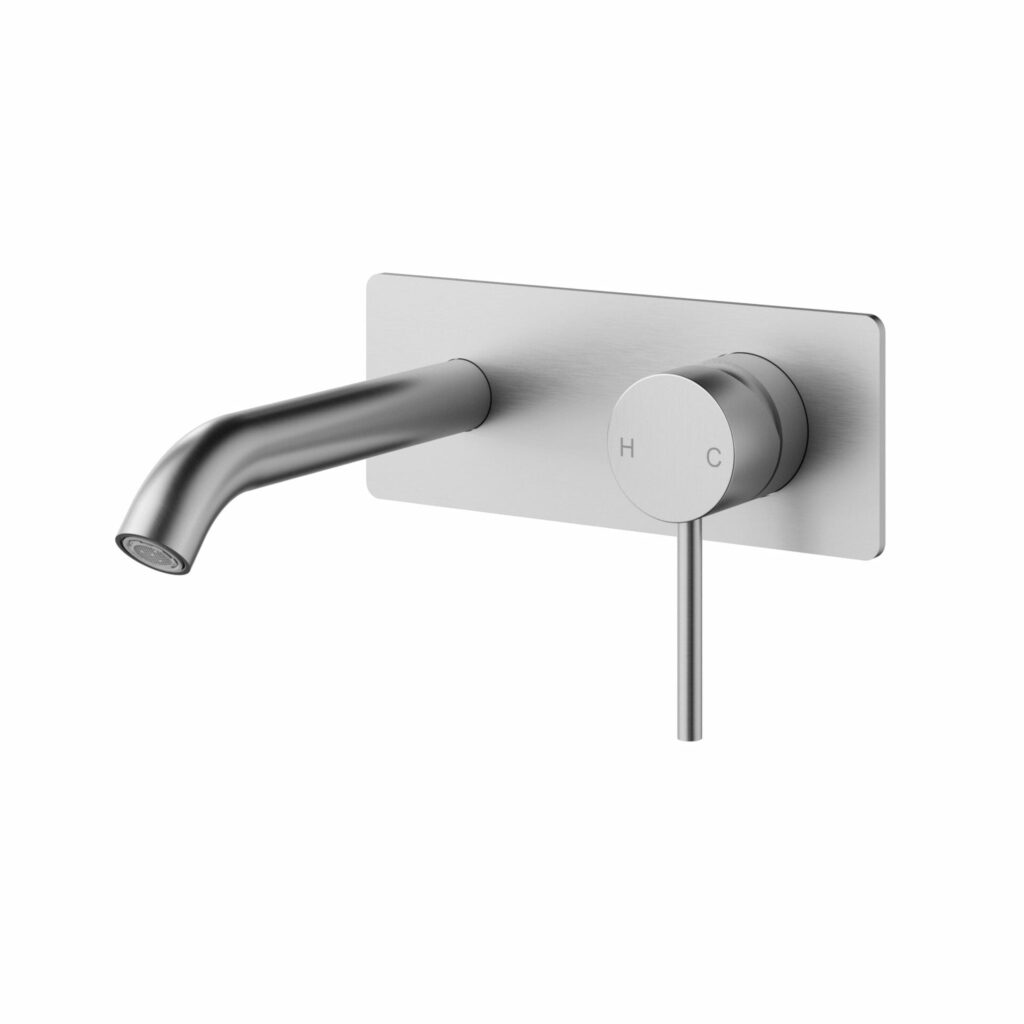 Otus Slimline Stainless Steel Wall Basin Mixer Trim Kits | PLC3003SS-TK