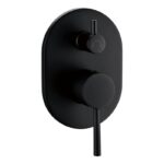 Otus Wall Mixer With Diverter - Matt Black | PC3002SB-B