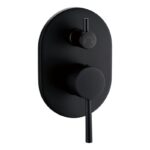 Otus Wall Mixer With Diverter - Matt Black | PC3002SB-B