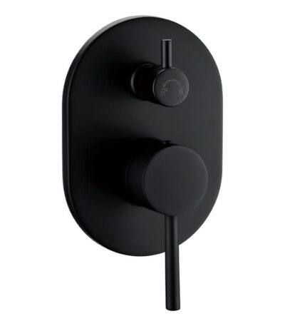 Otus Wall Mixer With Diverter - Matt Black | PC3002SB-B