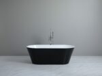 Ovia Freestanding Bathtub - Gloss Black/White -  - 1700mm | OBT1700B