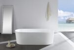 Ovia Freestanding Bathtub - Gloss White - No Overflow - 1300mm | OBT1300-NF