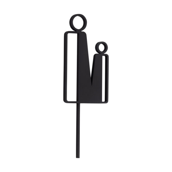 Parent Restroom Sign - 140mm - Matte Black