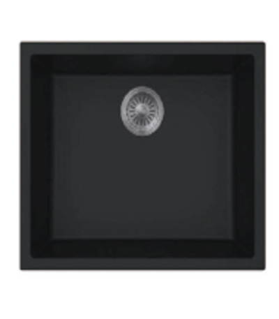 Pearl Black Undermount Single Bowl Granite Sinbk (Square) - 610x465x220mm | CT-904
