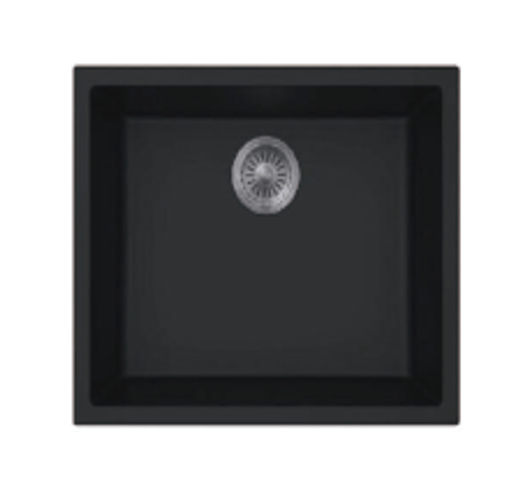 Pearl Black Undermount Single Bowl Granite Sinbk (Square) - 610x465x220mm | CT-904