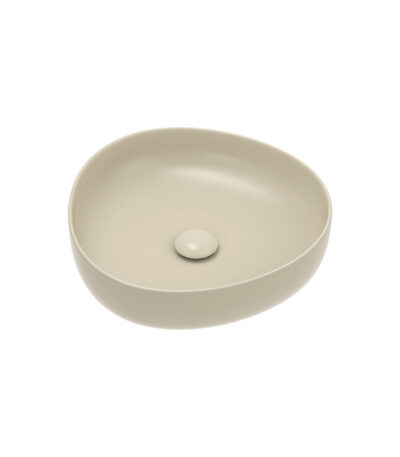 Pebble Small Above Counter Basin, Matte Khaki