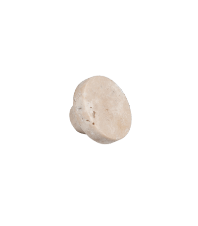 Pedra Large Knob 35mm - Beige Travertine