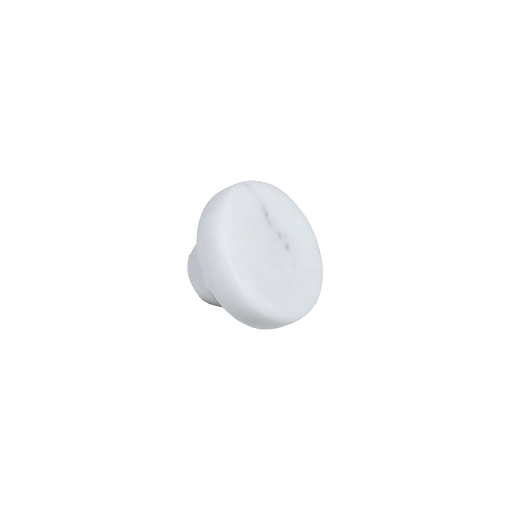 Pedra Large Knob 35mm - Carrara Marble