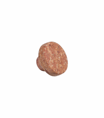 Pedra Large Knob 35mm - Red Travertine
