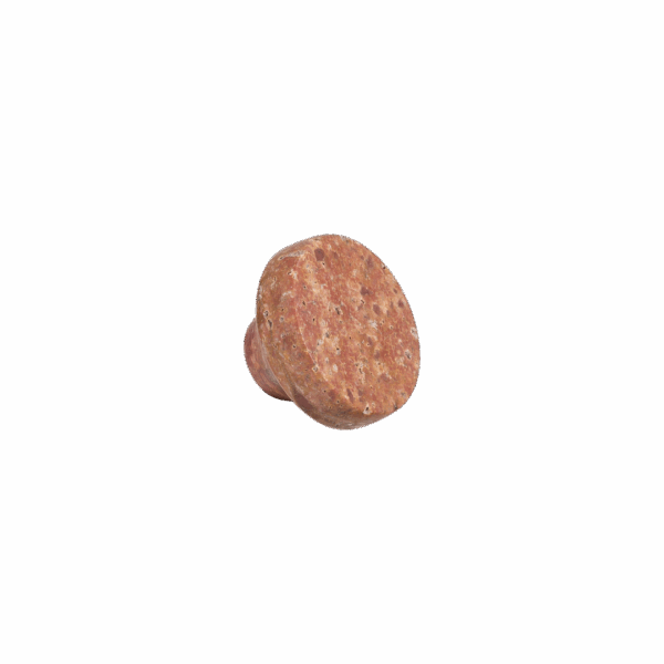 Pedra Large Knob 35mm - Red Travertine